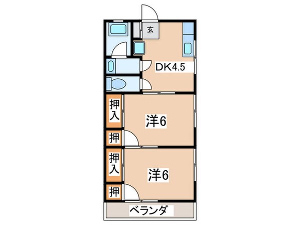 ハイツ松嶋の物件間取画像